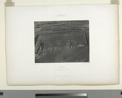Detalj fra det store tempelet, Abu Sunbul, Egypt av Maxime Du Camp
