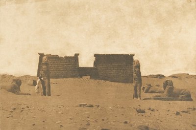 Dromos du Temple de Sébona, 3. april 1850. av Maxime Du Camp