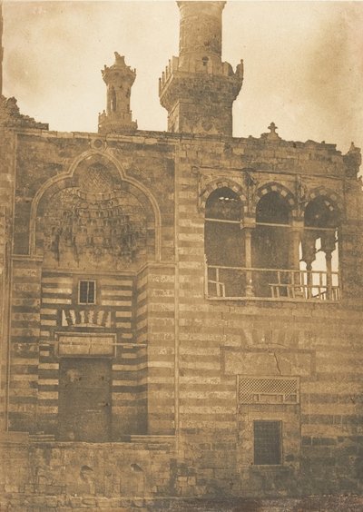 Inngang til graven til Sultan Bezkouk, Kairo, desember 1849-januar 1850. av Maxime Du Camp