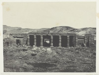 Gournah, Palace of Menephta 1.; Theben av Maxime Du Camp