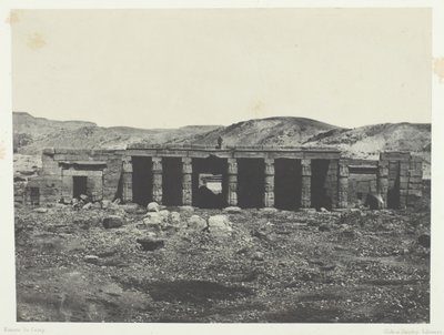 Gournah, Palace of Menephta I, Theben, 184951, trykt 1852. av Maxime Du Camp