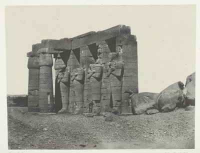 Gournah, Perystyle of the Tomb of Osymandias Ramesseum Occidental, Theben, 184951. av Maxime Du Camp