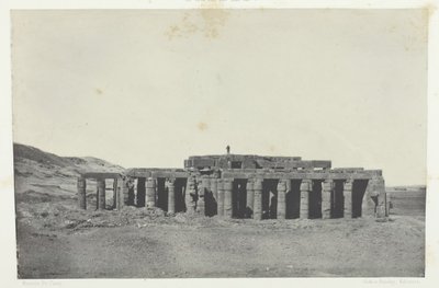 Gournah, Osymandias grav, Theben, 184951, trykt 1852. av Maxime Du Camp