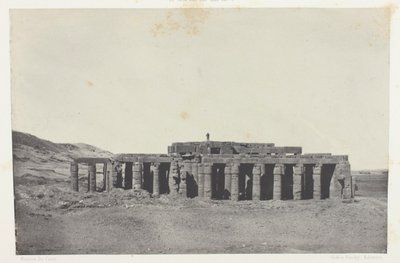 Gournah, Osymandias#39; grav; Theben, plate 58 fra albumet «Egypt, Nubia, Palestina og Syria» (1852) av Maxime Du Camp