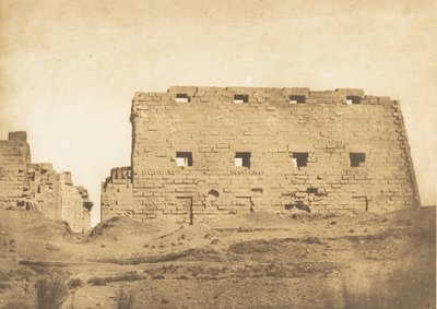 Great Pylon of Palace of Karnac, Theben, 1849-50. av Maxime Du Camp