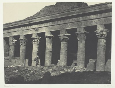 Great Temple of Isis ved Philoe, Oriental Gallery, Nubia, 184951, trykt 1852. av Maxime Du Camp