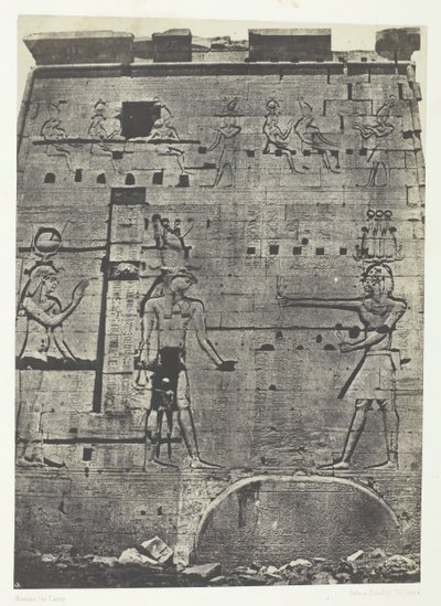 Great Temple of Isis at Philoe, Second Pylon, Nubia, 184951, trykt 1852. av Maxime Du Camp