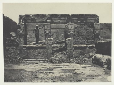 Great Temple of Dendera Teutyres, Øvre Egypt, 184951, trykt 1852. av Maxime Du Camp