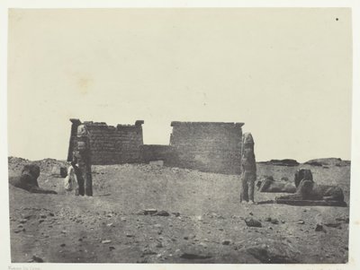 Hémi-Spéos De Séboua, Drômos, Nubia, 184951, trykt 1852. av Maxime Du Camp