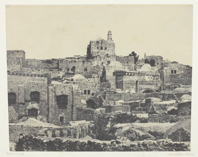 Jerusalem, Vestkvarteret; Palestina av Maxime Du Camp