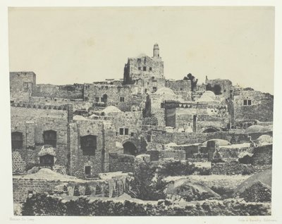 Jerusalem, Western Quarter, Palestina, 184951, trykt 1852. av Maxime Du Camp