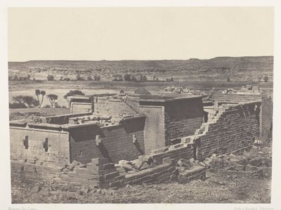 Kalabscheh, generell utsikt over Kalabscheh-tempelet (Talmis); Nubia av Maxime Du Camp