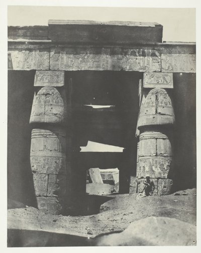 Karnak, Portico of Temple of Khons, Theben, 184951, trykt 1852. av Maxime Du Camp