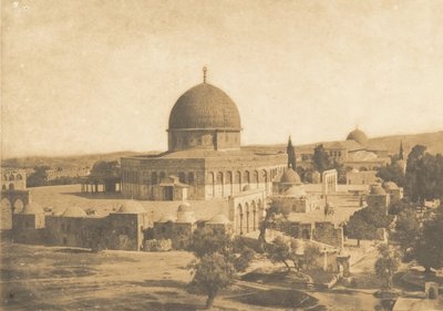 Moskeen i Omar, Jerusalem, august 1850. av Maxime Du Camp