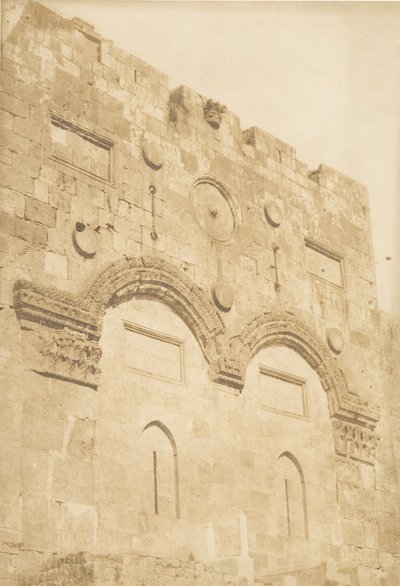 Den gyldne port i Jerusalem, august 1850. av Maxime Du Camp