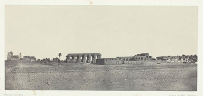Luxor, General View of the Ruins, Theben, 184951, trykt 1852. av Maxime Du Camp