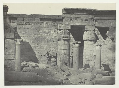 Medinet-Habou, Peristyle av Ramses-Méiamoun-palasset; Theben av Maxime Du Camp