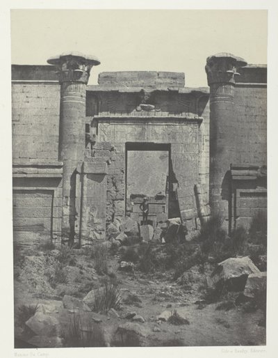 Medinet-Habou, Propylaea of Thutmoseum; Theben av Maxime Du Camp