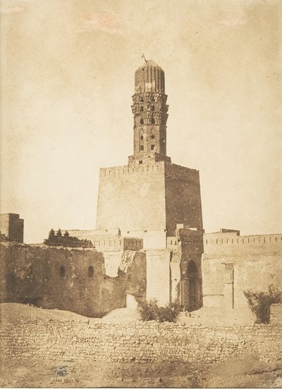 Den østlige minaret i Khalif Hakem-moskeen, Kairo, 27. desember 1849. av Maxime Du Camp