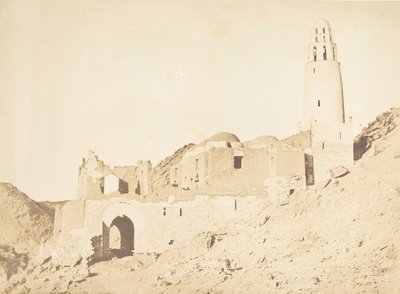 Belal-moskeen, sør for Philae høyre bredd, 11. april 1850. av Maxime Du Camp