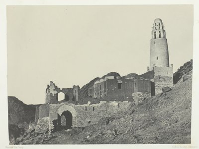 Bellal-moskeen i Bab Village, Nubia, 184951, trykt 1852. av Maxime Du Camp