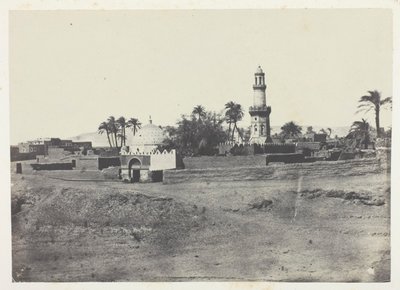 El-Arif-moskeen og Mourad-Beys grav, Øvre Egypt, plate 13 fra albumet «Egypt, Nubia, Palestina og Syria» (1852) av Maxime Du Camp