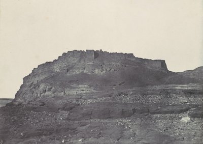 Nubia. Ibrym festning Ancient Premmis. Utsikt mot sør., 1850. av Maxime Du Camp