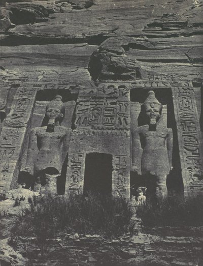 Nubia. Ibsamboul. Inngang til Speos of Hathor, 1850. av Maxime Du Camp