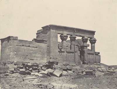 Nubia. Debods tempel. Parembola av Antonine-reiseplanen, 1850. av Maxime Du Camp