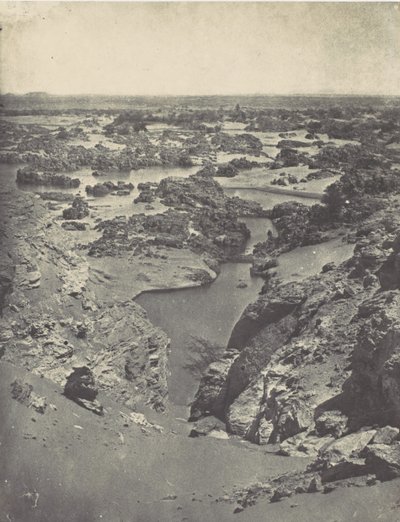 Nubia. Cavalier View of the Second Cataract, 1850. av Maxime Du Camp