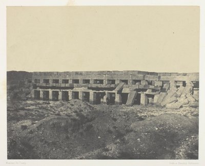Karnak Palace, Private Apartments of the Palace, Promenade of Tothmes III; Theben av Maxime Du Camp