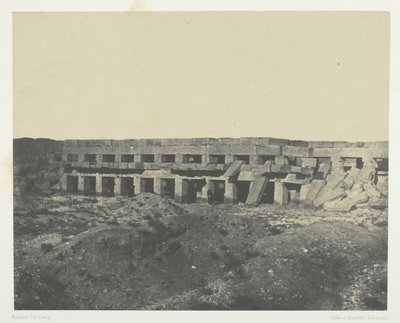 Karnak Palace, Private Apartments of the Palace, Promenade of Tothmes III; Theben av Maxime Du Camp