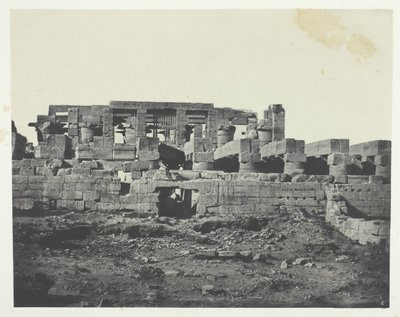 Karnak-palasset, sørinngang til Hypostyle Hall, Theben, 184951, trykt 1852. av Maxime Du Camp