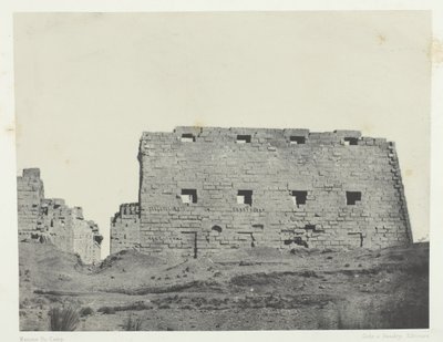 Karnak Palace, Great Pylones of the South-West, Theben, 184951, trykt 1852. av Maxime Du Camp