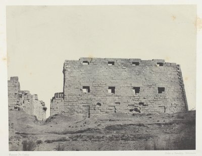 Karnak Palace, Great Pylones of the South West; Theben av Maxime Du Camp