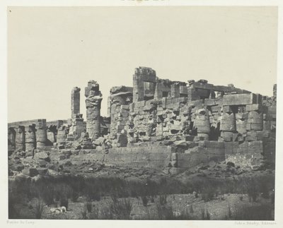 Karnak Palace, Hypostyle Hall, tatt fra den nordøstlige vinkelen, Theben, 184951, trykt 1852. av Maxime Du Camp