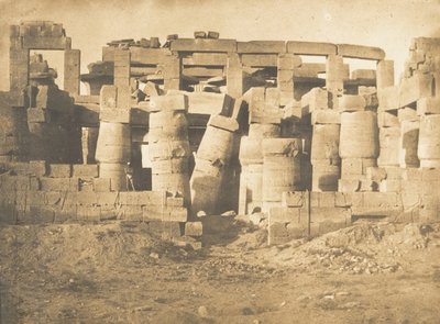 Norddøren til Hypostyle Hall of Palace of Karnac, 1849-50. av Maxime Du Camp