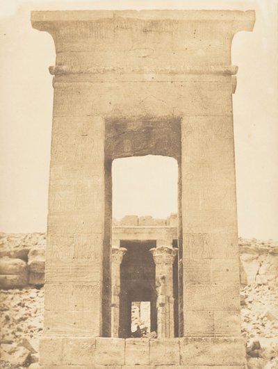 Propylon fra tempelet til Dandur Kreftens krets, april 1850. av Maxime Du Camp