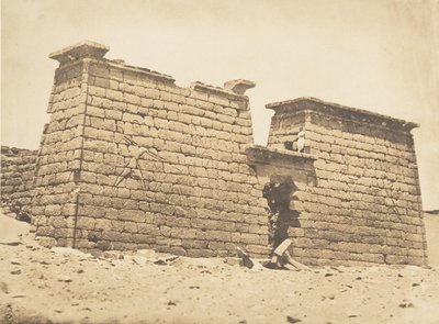 Pylones du Temple de Sébona, 3. april 1850. av Maxime Du Camp