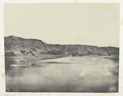 East Bank of the Nile Village of Bab, View Taken South Philoe, Nubia, 184951, trykt 1852. av Maxime Du Camp