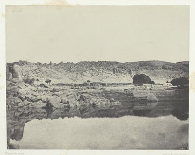 Northern Bank of the Nile Village of Abou-Koli, utsikt tatt nord for Philoe, Nubia, 184951. av Maxime Du Camp