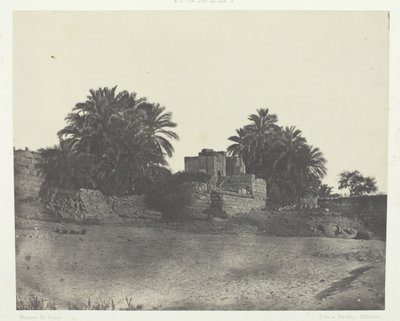Ruiner av en romersk festningsverk, Filoe, Nubia, 184951, trykt 1852. av Maxime Du Camp