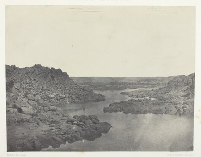 Utgang fra den første katarakten, Øvre Egypt, 184951, trykt 1852. av Maxime Du Camp