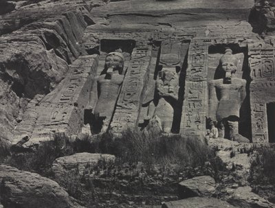 Den sørlige delen av Hathor-tempelet, Abu Simbel av Maxime Du Camp