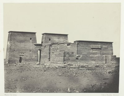 Det gamle Pselcis Dakkeh-tempelet, Nubia, 184951, trykt 1852. av Maxime Du Camp