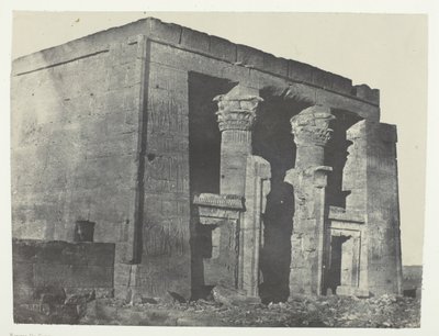 Temple De Dakkeh, Naos, Nubia, 184951, trykt 1852. av Maxime Du Camp