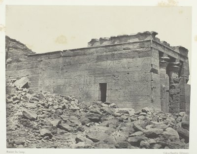 Dandur Ancient Tantour Temple, dedikert til Osiris-Isis-Horus-triaden, Nubia, 184951. av Maxime Du Camp
