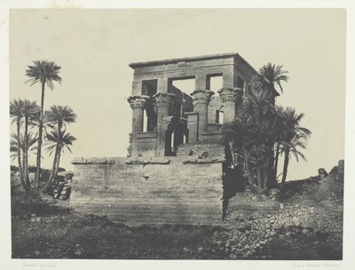 Temple Hypêthre, Philoe, Nubie, 184951, trykt 1852. av Maxime Du Camp