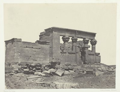Temple of Débôd, Parembole fra Antonine Route, Nubia, 184951, trykt 1852. av Maxime Du Camp