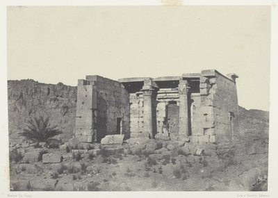 Tafeh-tempelet (gamle Taphis), Nubia av Maxime Du Camp